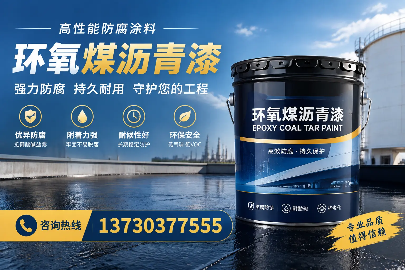 环氧煤沥青漆的耐久性分析，适合临猗的使用场景